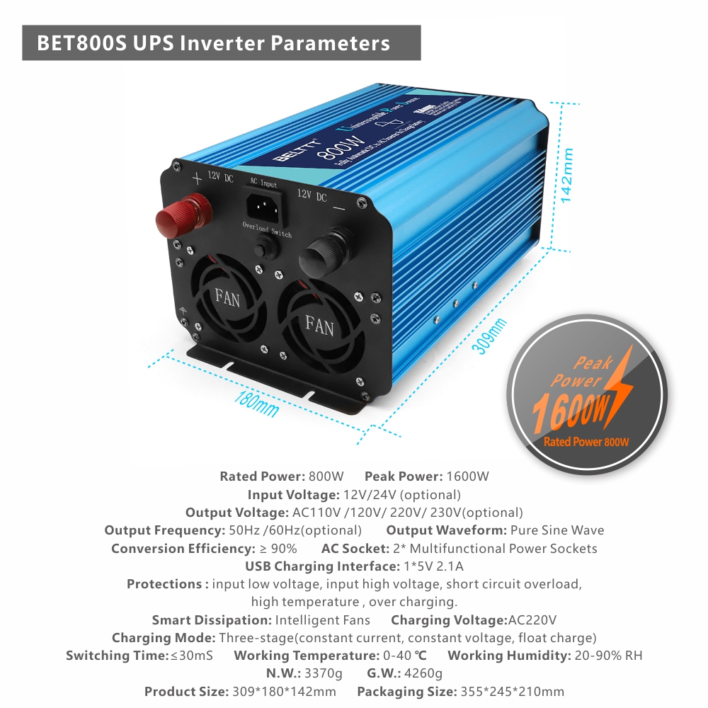 BELTTT 800W ups inverter